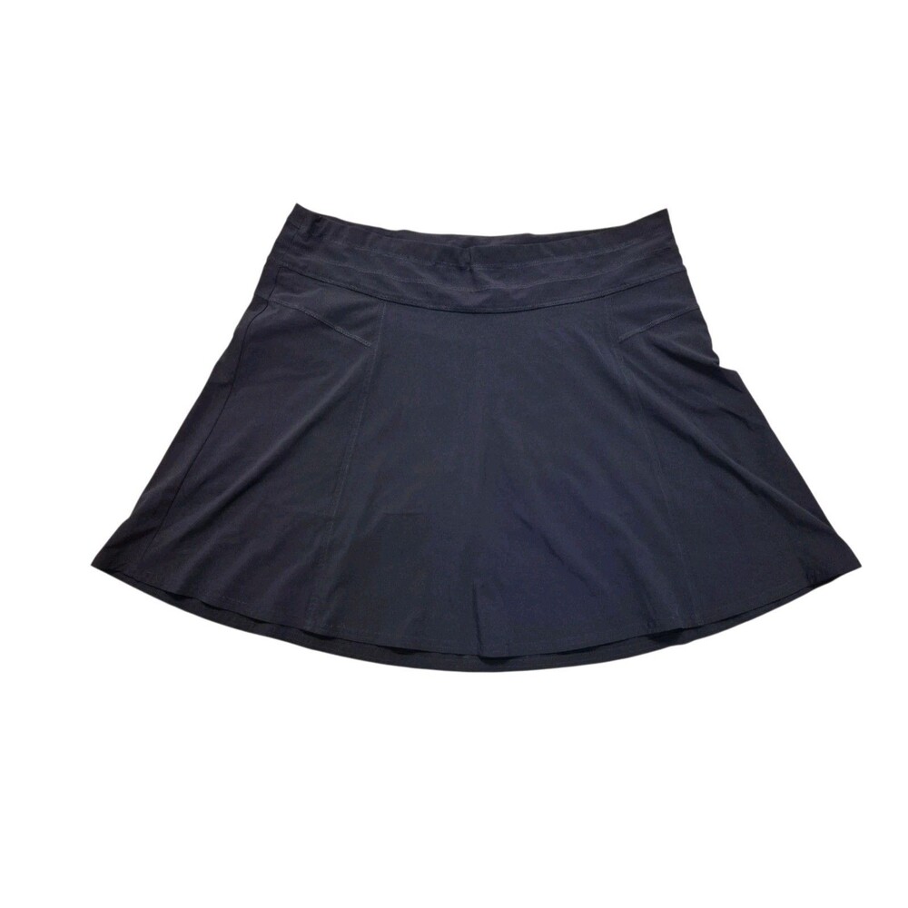 Athleta ALL DAY SKORT Jupe Short Tennis Golf Skirt 16, Navy Blue EUC